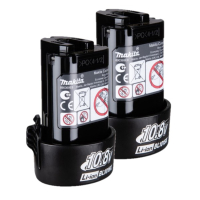 Makita Startset: 2x Makita BL1015K / 191349-9 accu's (10.8 V, 1.5 Ah, origineel)  AMA00756