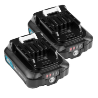 Makita Startset: 2x Makita BL1021B CXT / 197396-9 accu's (12 V, 2.0 Ah, origineel)  AMA00801
