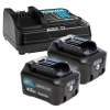 Startset: 2x Makita BL1041B CXT / 197406-2 accu's + lader (12 V, 4.0 Ah, origineel) AMA00841 - 1