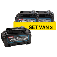 Makita Startset: 3 stuks Makita BL4020 XGT / 40V Max / 191L29-0 accu's (40 V, 2.0 Ah, origineel)  AMA00811