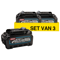 Makita Startset: 3 stuks Makita BL4025 XGT / 40V Max / 191B36-3 accu's (40 V, 2.5 Ah, origineel)  AMA00816