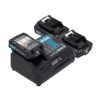 Startset: 3x Makita BL1021B CXT / 197396-9 accu's + lader (12 V, 2.0 Ah, origineel) AMA00789