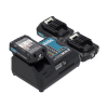 Startset: 3x Makita BL1021B CXT / 197396-9 accu's + lader (12 V, 2.0 Ah, origineel) AMA00789 - 1