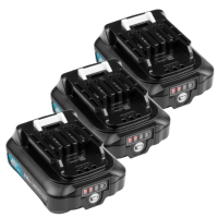 Makita Startset: 3x Makita BL1021B CXT / 197396-9 accu's (12 V, 2.0 Ah, origineel)  AMA00800