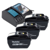 Startset: 3x Makita BL18120 LXT / 1915J2-8 / 18V LXT accu's + DC18RC snellader (18 V, 12.0 Ah, origineel) AMA00863 - 1
