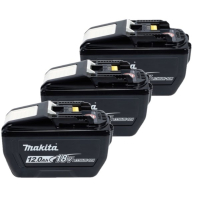 Startset: 3x Makita BL18120 LXT / 1915J2-8 / 18V LXT accu's (18 V, 12.0 Ah, origineel) AMA00859