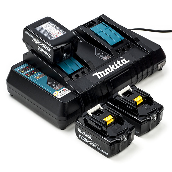 Makita Startset: 3x Makita BL1850B / 18V LXT accu + duolader (18 V, 5.0 Ah, origineel  AMA00546 - 1
