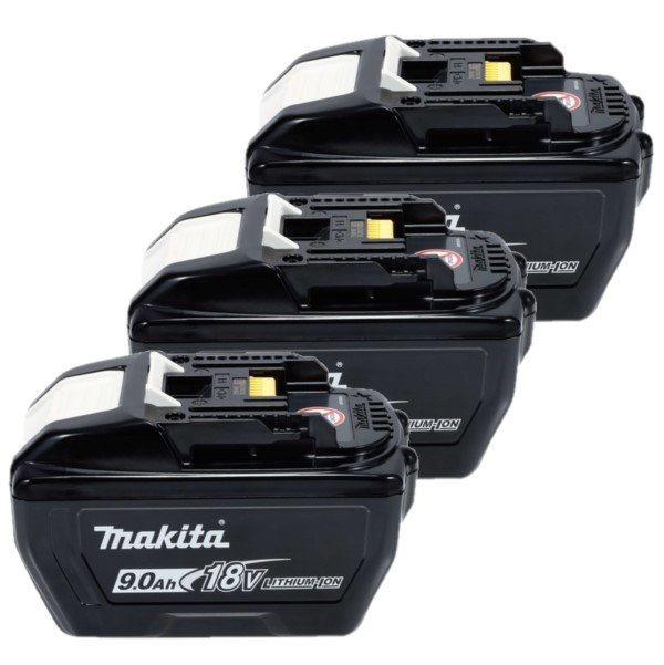 Startset: 3x Makita BL1890 LXT / 1915H4-0 / 18V LXT accu's (18 V, 9.0 Ah, origineel) AMA00851 - 1