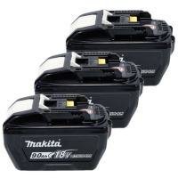 Startset: 3x Makita BL1890 LXT / 1915H4-0 / 18V LXT accu's (18 V, 9.0 Ah, origineel) AMA00851