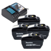 Startset: 4x Makita BL18120 LXT / 1915J2-8 / 18V LXT accu's + DC18RC snellader (18 V, 12.0 Ah, origineel) AMA00864 - 1