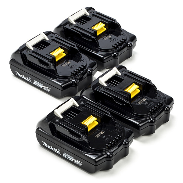 Makita Startset: 4x Makita BL1815N / 18V LXT accu's (18 V, 1.5 Ah, origineel)  AMA00640 - 1