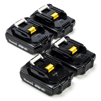Makita Startset: 4x Makita BL1815N / 18V LXT accu's (18 V, 1.5 Ah, origineel)  AMA00640