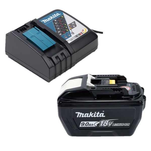 Startset: Makita BL1890 LXT / 1915H4-0 / 18V LXT accu + DC18RC snellader (18 V, 9.0 Ah, origineel) AMA00853 - 1