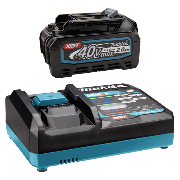 Makita Startset: Makita BL4020 XGT / 40V Max / 191L29-0 accu + DC40RA snellader (40 V, 2.0 Ah, origineel)  AMA00812 - 1