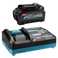 Makita Startset: Makita BL4025 XGT / 40V Max / 191B36-3 accu + DC40RA snellader (40 V, 2.5 Ah, origineel)  AMA00817
