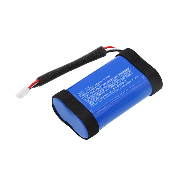 Marshall C406A2 / C406A22 / C406A2-2 accu (7.4 V, 3350 mAh, 123accu huismerk) AMA00748 - 1