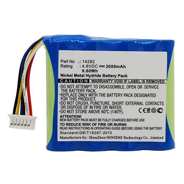 Masimo 14282 accu (4.8 V, 2000 mAh, Ni-Mh, 123accu huismerk) AMA00157 - 1