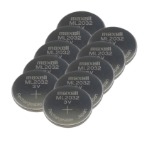 Maxell ML2032 3V Lithium oplaadbare knoopcel batterij 10 stuks  AMA00752