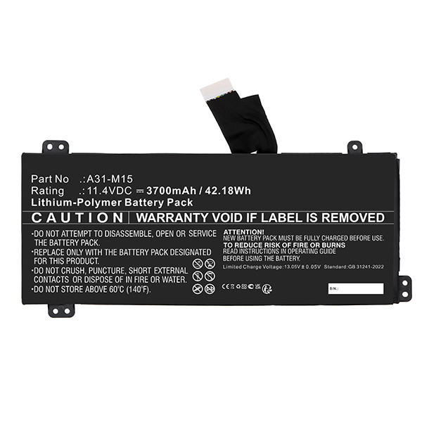 Medion 0B23-01Q9000M / 40068772 accu (11.4 V, 3700 mAh, 123accu huismerk) AME00514 - 1