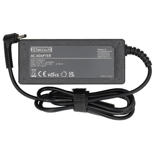 Medion adapter (19 V, 3.42 A, 65 W, 123accu huismerk) ADR00279 - 2