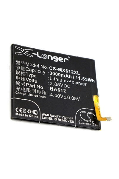 MeiZu BA612 accu (3000 mAh, 123accu huismerk)  AME00283 - 1