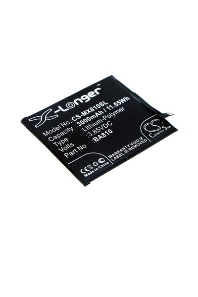 MeiZu BA810 accu (3.85 V, 3000 mAh, 123accu huismerk)  AME00359 - 1