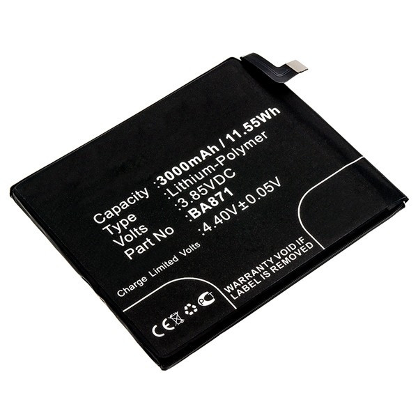 MeiZu BA871 accu (3000 mAh, 123accu huismerk)  AME00321 - 1