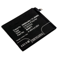 MeiZu BA871 accu (3000 mAh, 123accu huismerk)  AME00321