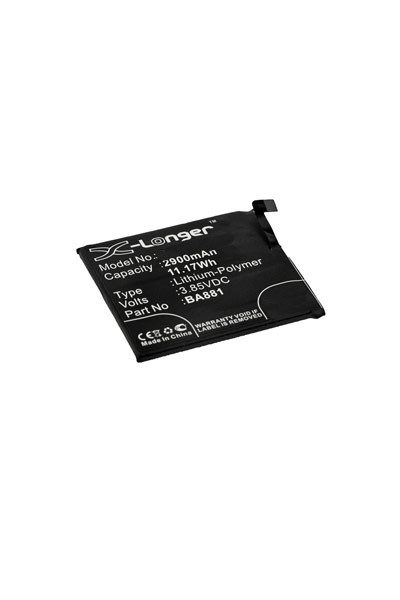 MeiZu BA881 accu (3.85 V, 2900 mAh, 123accu huismerk)  AME00354 - 1