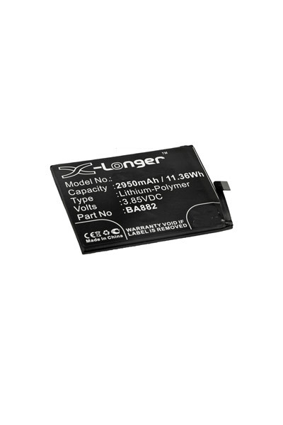 MeiZu BA882 accu (3.85 V, 2950 mAh, 123accu huismerk)  AME00355 - 1