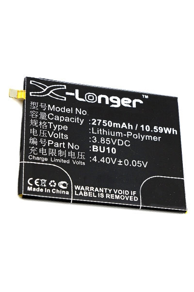 MeiZu BU10 accu (2750 mAh, 123accu huismerk)  AME00276 - 1
