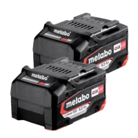 2 stuks: Metabo 18V Li-Power 625028000 / CAS 18V Alliance accu's (18 V, 5.2 Ah, origineel) AME00449