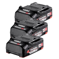 3 stuks: Metabo 18V Li-Power 625026000 / CAS 18V Alliance accu's (18 V, 2.0 Ah, origineel) AME00434