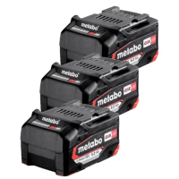 3 stuks: Metabo 18V Li-Power 625028000 / CAS 18V Alliance accu's (18 V, 5.2 Ah, origineel) AME00439