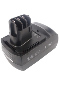Metabo 6.25482 / 6.25476 / 6.25475 accu (14.4 V, 2100 mAh, Ni-MH, 123accu huismerk)  AME00110