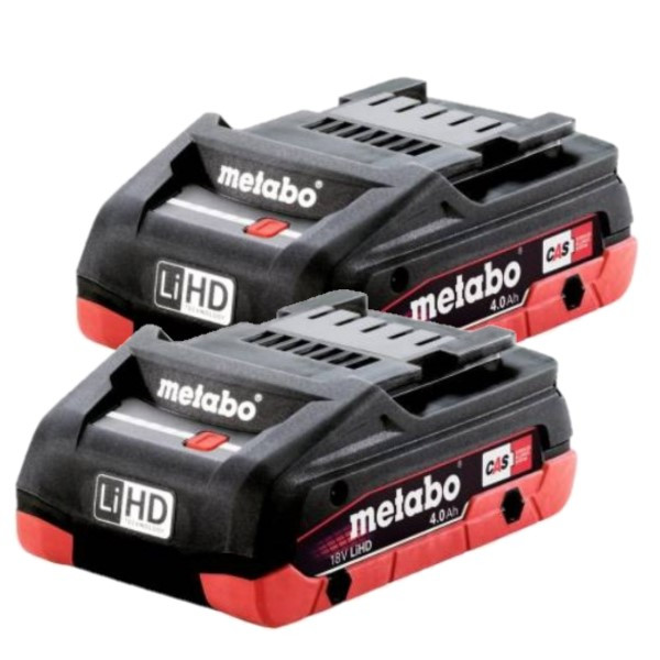 Metabo Startset: 2x Metabo 18V LiHD 625367000 / CAS Alliance accu's (18V, 4.0 Ah, origineel)  AME00446 - 1