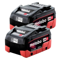 Metabo Startset: 2x Metabo 18V LiHD 625368000 / CAS Alliance accu's (18V, 5.5 Ah, origineel)  AME00352