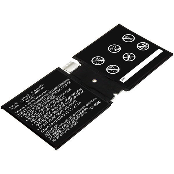 Microsoft DYNU01 / G16TA047H accu (7.6 V, 3500 mAh, 123accu huismerk)  AMI00459 - 1