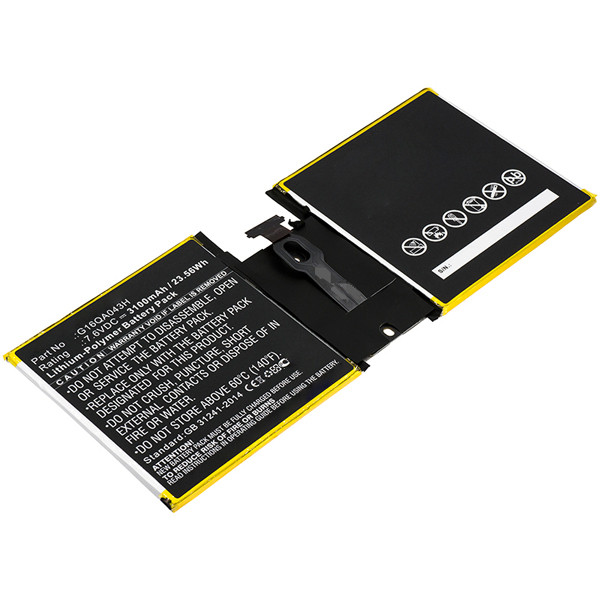 Microsoft G16QA043H accu (7,6V, 3100 mAh, 123accu huismerk)  AMI00429 - 1