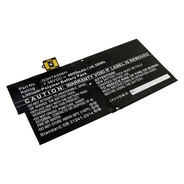 Microsoft G3HTA056H accu (7.58 V, 4800 mAh, 123accu huismerk) AMI00498 - 1