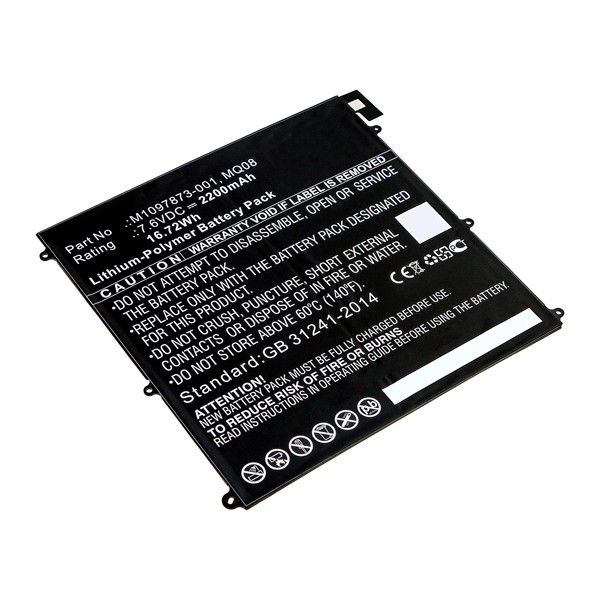 Microsoft MQ08 / M1097873-001 accu (2200 mAh, 123accu huismerk)  AMI00483 - 1