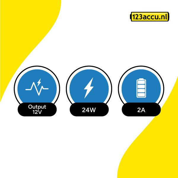 Microsoft Pro 1 adapter (12 V, 2 A, 24 W, 123accu huismerk) AMI00193 - 4