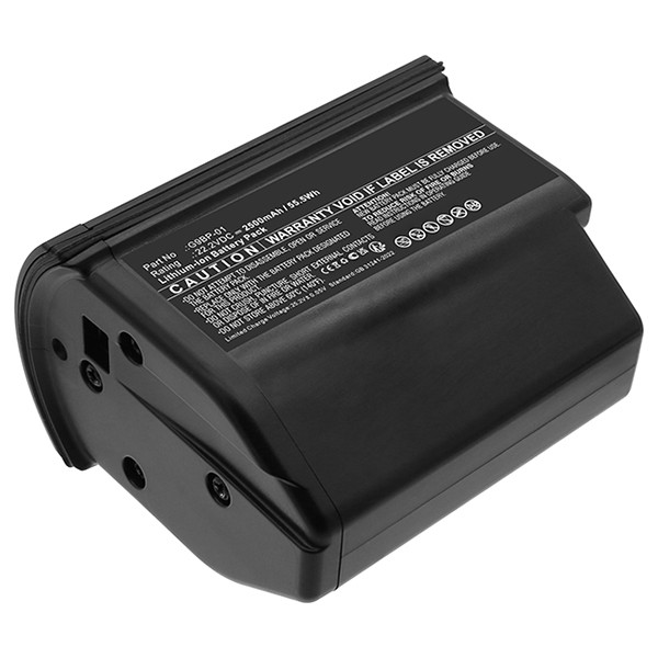 Midea G9BP-01 accu (22.2 V, 2.5 Ah, 123accu huismerk) AMI00730 - 1