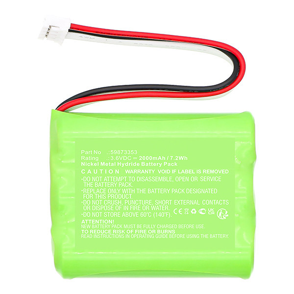 Midtronics 59873353 / BP-55 accu (3.6 V, 2000 mAh, 123accu huismerk) AMI00721 - 3
