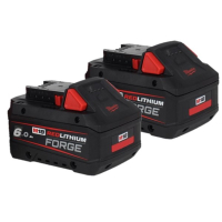 2-Pack Milwaukee M18 FB6 Forge / 4932492533 accu's (18 V, 6.0 Ah, origineel) AMI00713 2-Pack Milwaukee M18 FB6 Forge / 4932492533 accu's (18 V, 6.0 Ah, origineel) AMI00713
