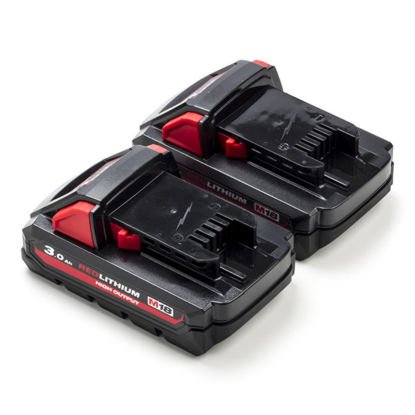 Milwaukee 2- Pack Milwaukee M18 HB3 High Output accu's (18 V, 3.0 Ah, origineel)  AMI00598 - 1