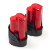 2-pack Milwaukee M12 B3 / 4932451388 accu's (12 V, 3.0 Ah, origineel)