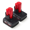 2-pack Milwaukee M12 B6 / 4932451395 accu's (12 V, 6.0 Ah, origineel)