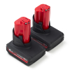 2-pack Milwaukee M12 HB5 High Output accu's (12 V, 5.0 Ah, origineel)
