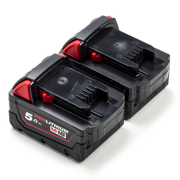 Milwaukee 2-pack Milwaukee M18 B5 / 4932430483 accu's (18 V, 5.0 Ah, origineel)  AMI00552 - 1